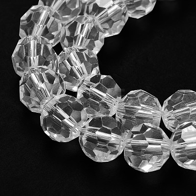 Transparent Glass Beads EGLA-A035-T8mm-D19-1
