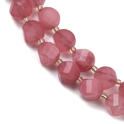 Dyed Natural Jade Beads Strands G-U023-A20-01G-1
