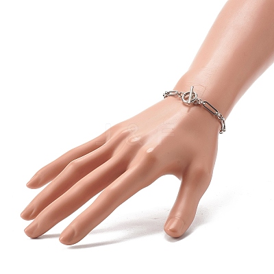Non-Tarnish 304 Stainless Steel Figaro Chain Bracelets X-BJEW-JB06446-1