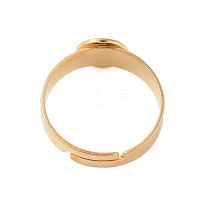 Adjustable 304 Stainless Steel Finger Rings Components STAS-F149-21G-B-1