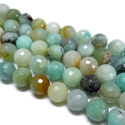 Natural Flower Amazonite Beads G-H1431-1-1