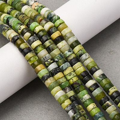 Natural Serpentine Beads Strands G-L624-I16-3x6mm-1