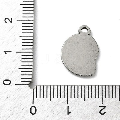 304 Stainless Steel Pendants STAS-P422-01B-P-1