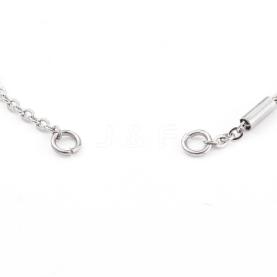 Tarnish Resistant 304 Stainless Steel Cable Chains Bracelets Making AJEW-JB00900-01-1