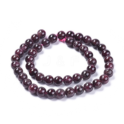 Natural Garnet Beads Strands X-G-J376-37-8mm-1