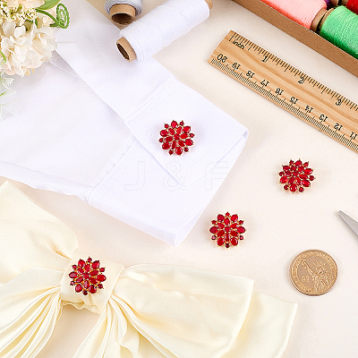 4Pcs Brass Micro Pave Cubic Zirconia Buttons DIY-FG0007-82D-1