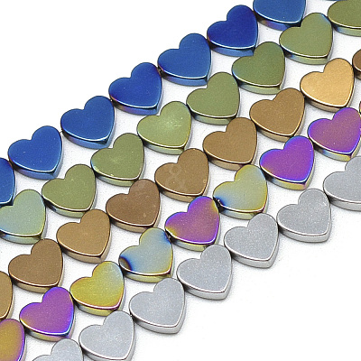 Electroplate Non-magnetic Synthetic Hematite Beads Strands G-T057-13-1