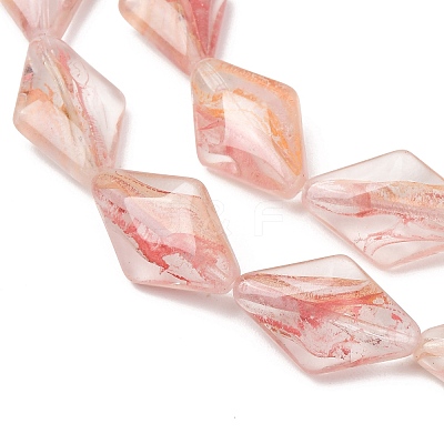 Transparent Handmade Lampwork Beads LA-CBAF0C8-02E-1