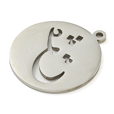 304 Stainless Steel Pendants STAS-S142-07P-1