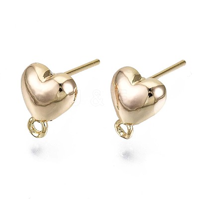 Brass Stud Earring Findings KK-T056-20G-NF-1