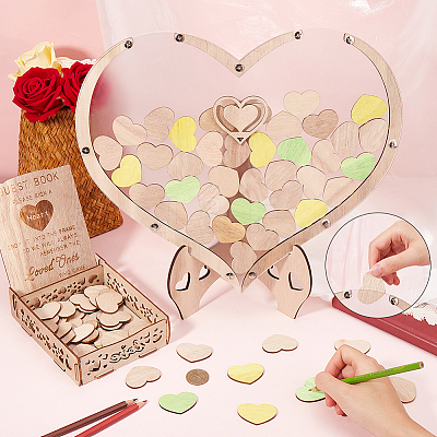 Wedding Guest Book AJEW-WH20020-026B-1