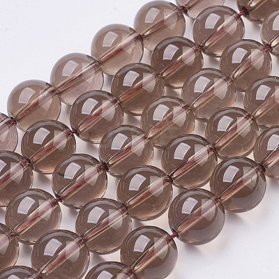 Smoky Quartz Beads Strands X-G-C076-8mm-4-1