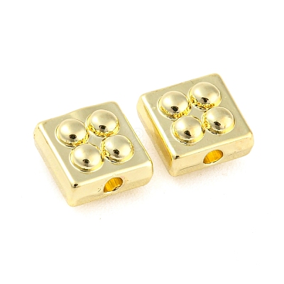 Rack Plating Alloy Beads PALLOY-D023-28G-1