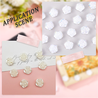 100Pcs Opaque ABS Plastic Cabochons KY-SP0001-16A-1
