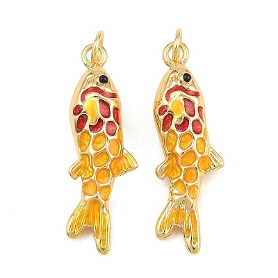 Brass Enamel Pendants KK-CBA3297-05A-G02-1