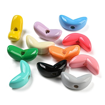 Baking Paint Acrylic Beads OACR-Q189-02-1