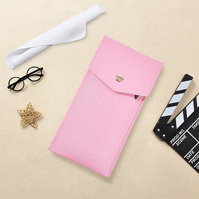 1Pc Rectangle PU Leather Eyeglass Cases AJEW-CN0007-01B-1