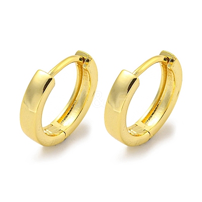 Brass Hoop Earrings EJEW-L211-08A-G-1