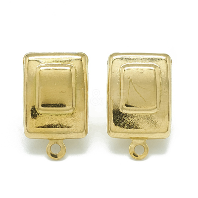 304 Stainless Steel Stud Earring Findings STAS-Q225-15G-1