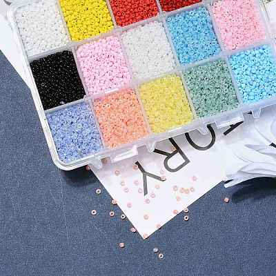 375G 15 Colors Glass Seed Beads SEED-JP0004-02-2mm-1