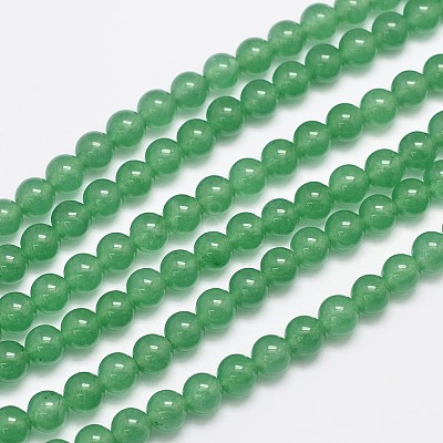 Natural & Dyed Malaysia Jade Bead Strands G-A146-6mm-A04-1