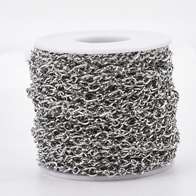 Tarnish Resistant 304 Stainless Steel Figaro Chains STAS-R100-18-1