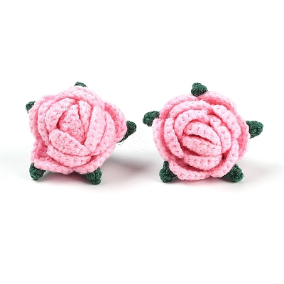 Cotton Knitting Artificial Flower DIY-P082-01C-1
