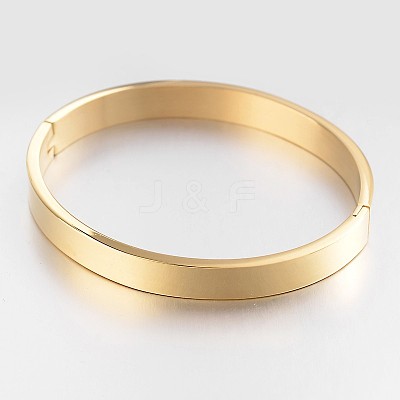 Elegant 304L Stainless Steel Bangles BJEW-F181-11-1