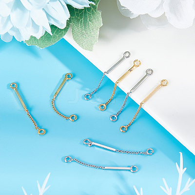 16Pcs 2 Colors Brass Links KK-BBC0002-30-1