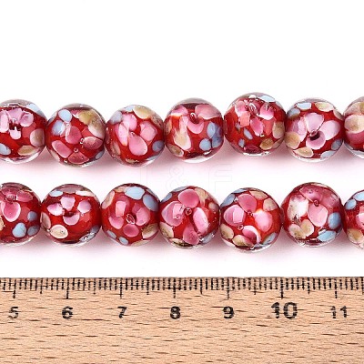 Handmade Lampwork Beads Strands LAMP-T007-04D-1