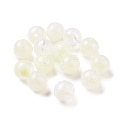 Opaque Acrylic Beads OACR-E014-19B-01-1