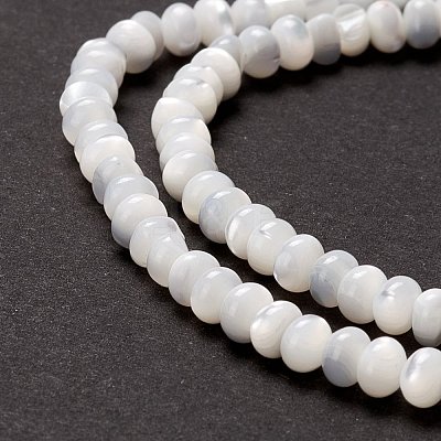 Natural Trochid Shell/Trochus Shell Beads Strands SSHEL-O001-24B-02-1