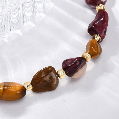 Natural Mookaite Beaded Bracelets for Women G-P563-07P-06-1