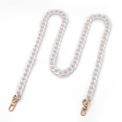 Opaque Acrylic Twist Chains Bag Handles AJEW-BA00077-01-1