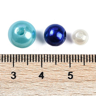 ABS Plastic Imitation Pearl Beads KY-G030-01E-1