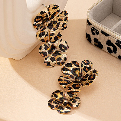 Alloy Dangle Stud Earrings FS-WGD20B9-03-1