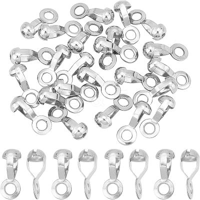 24Pcs 304 Stainless Steel Ball Chain Connectors STAS-NB0001-25-1