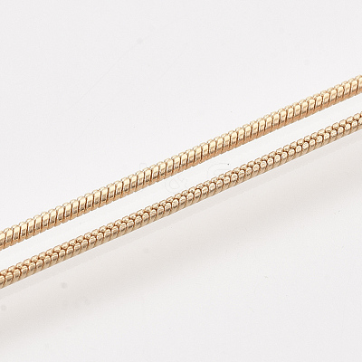 Brass Round Snake Chain Necklace Making MAK-T006-11B-KC-1