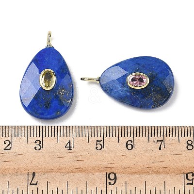 Dyed Natural Lapis Lazuli Pendants G-I391-04G-06-1