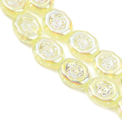 Czech Pressed Glass Beads GLAA-I061-44B-1