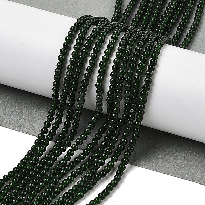 Synthetic Green Goldstone Beads Strands G-RM250104-D2-1