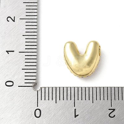 Brass Micro Pave Cubic Zirconia Beads KK-P290-61G-V-1