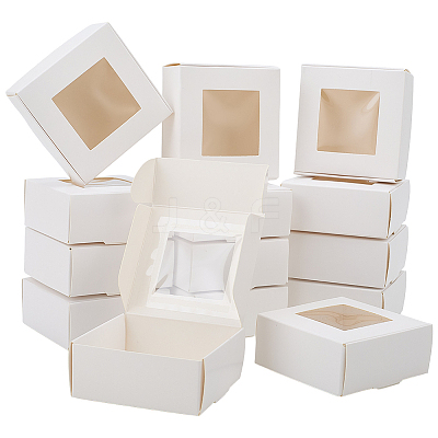 Square Paper Boxes with Clear Window SOAP-DJ0001-02B-03-1