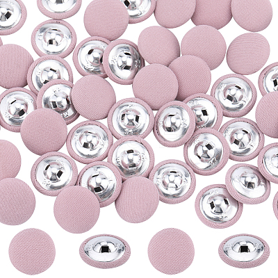 50Pcs 1-Hole Cloth Buttons DIY-GF0008-50B-1