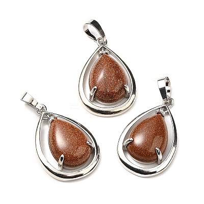 Synthetic Goldstone Pendants G-B033-04P-18-1