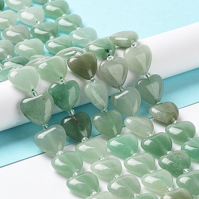 Natural Green Aventurine Beads Strands G-E614-A15-01-1