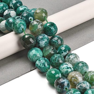 Natural Fire Crackle Agate Beads Strands G-L595-A02-01E-1