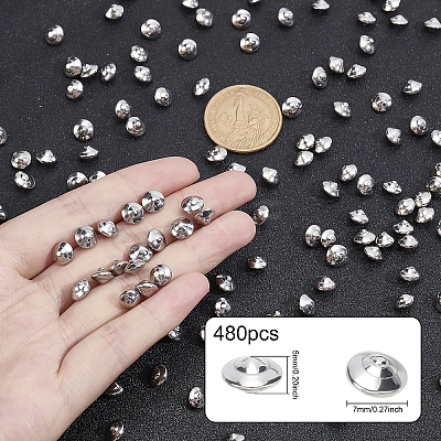 201 Stainless Steel Polished Beads STAS-WH0022-06P-03-1
