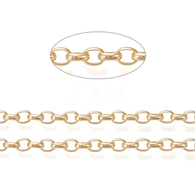 Brass Cable Chains X-CHC-M020-14G-1