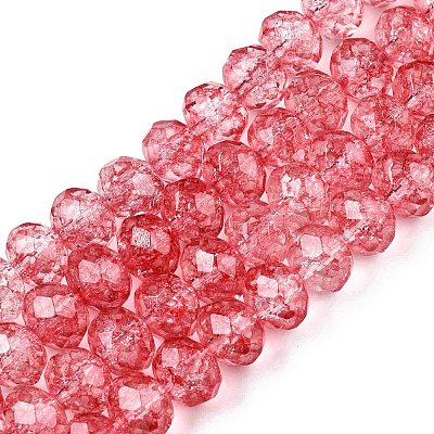 Transparent Glass Beads Strands X-GLAA-T023-8mm-A13-1